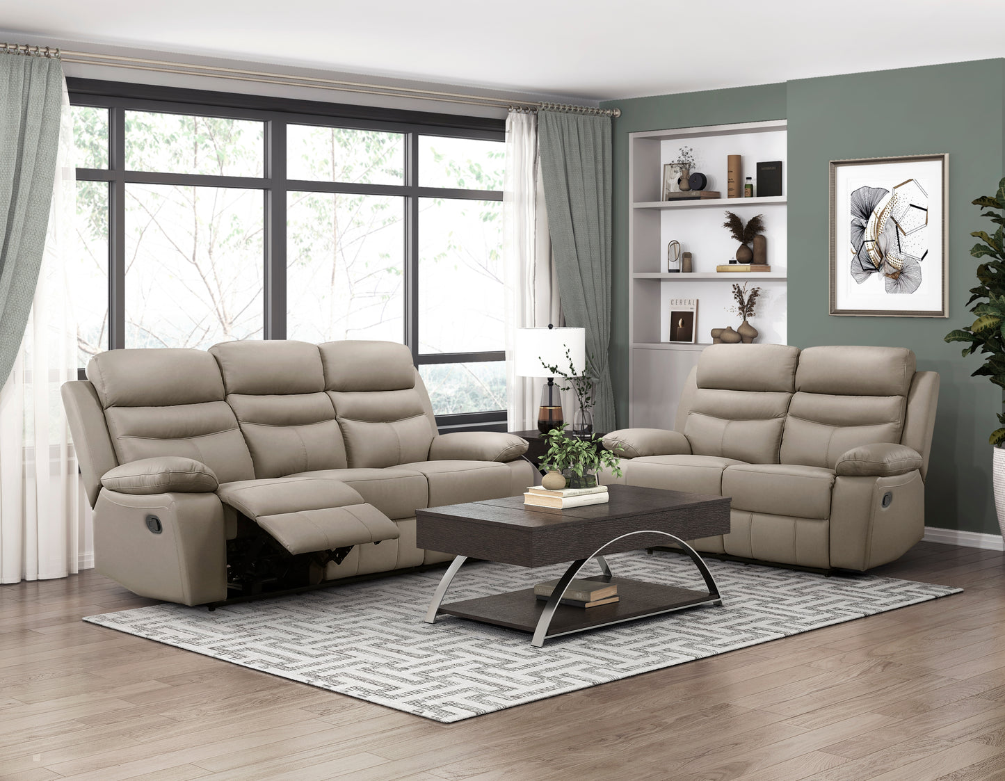 9628LTE-3 - Double Reclining Sofa