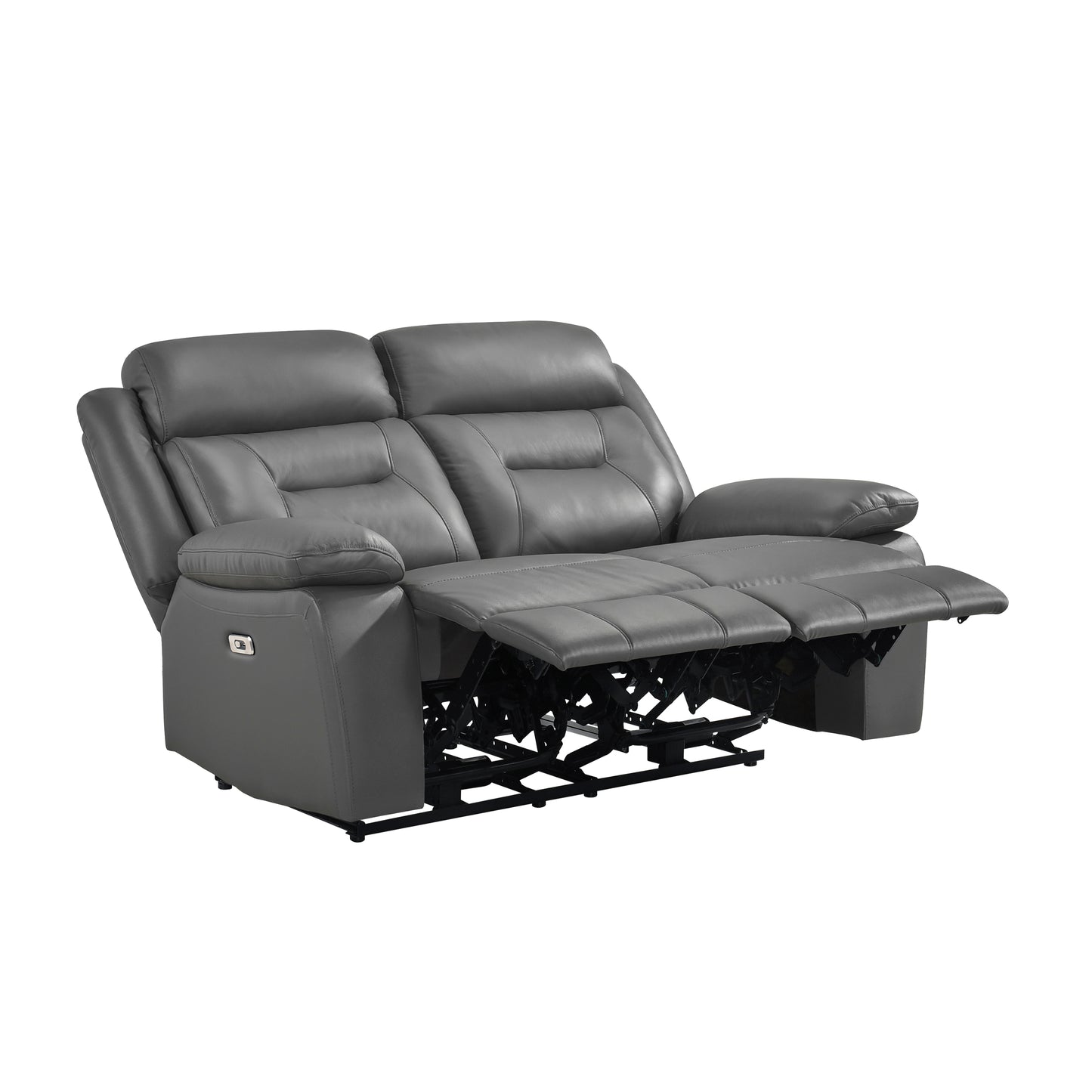 9629DGY-2PW - Power Double Reclining Love Seat