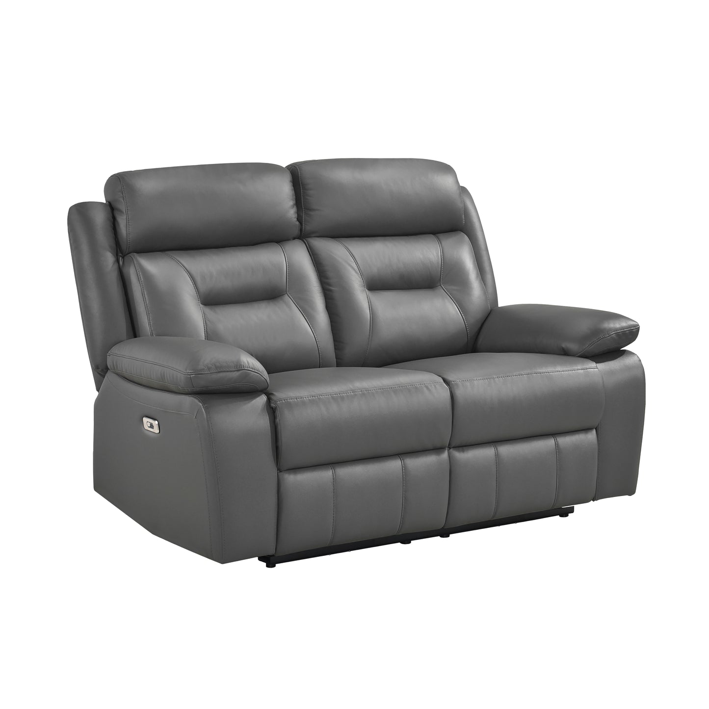 9629DGY-2PW - Power Double Reclining Love Seat