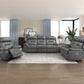 9629DGY-2PW - Power Double Reclining Love Seat