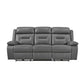 9629DGY*2PW - 2pc Set: Sofa, Love (Power)