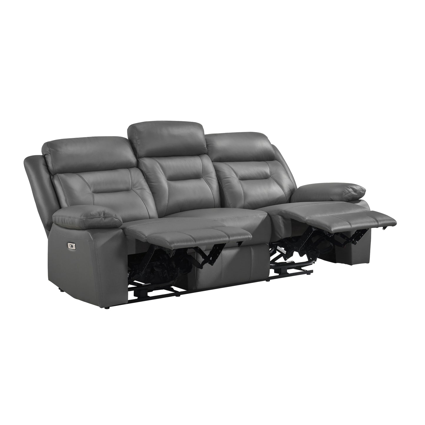 9629DGY*2PW - 2pc Set: Sofa, Love (Power)