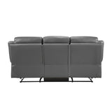 9629DGY-3 - Double Reclining Sofa