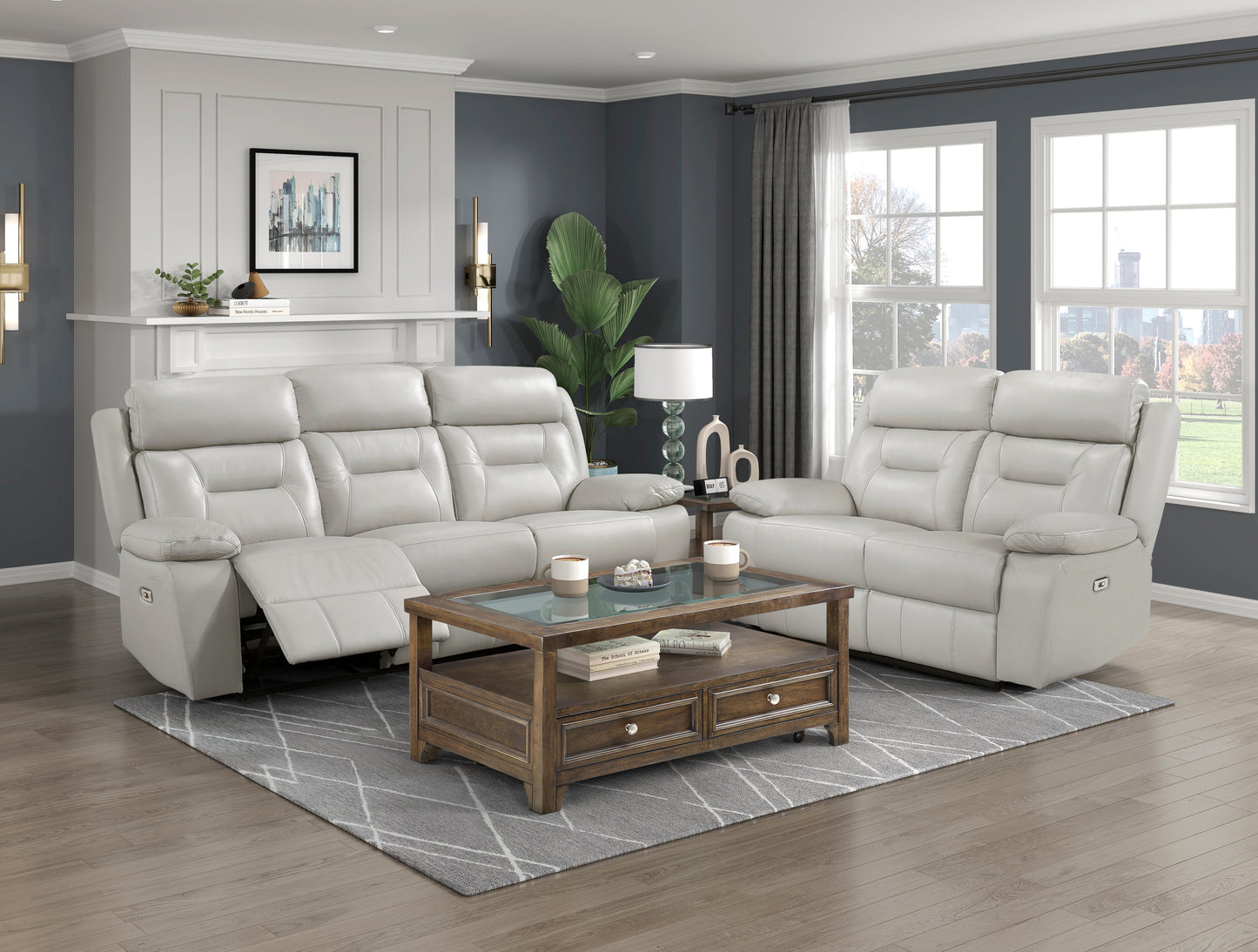 9629SVE-3PW - Power Double Reclining Sofa