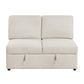9630BE*42LRC - (4)Sectional with Right Chaise, Pull-out Bed, Hidden Storages and Shelves, Charging Ports