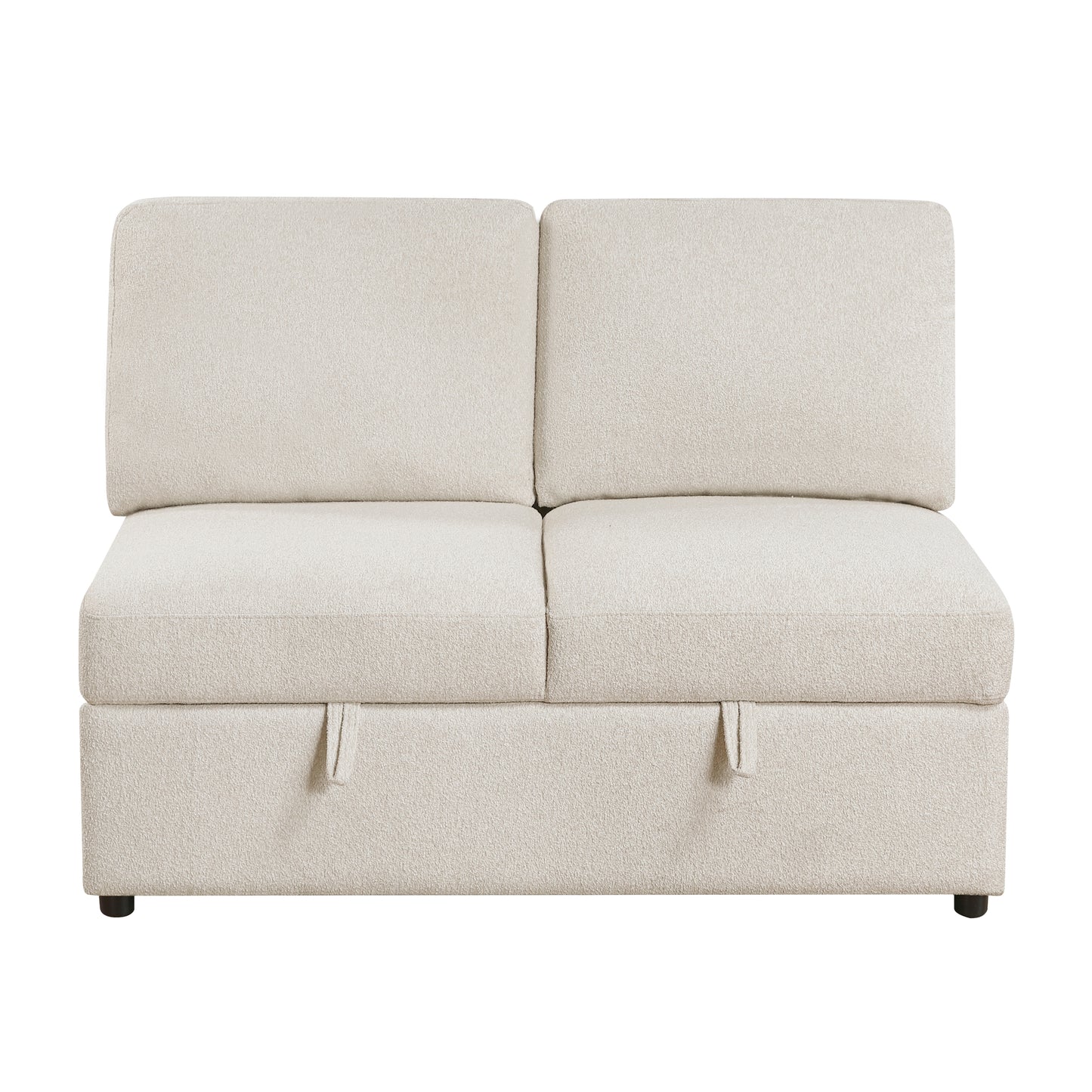 9630BE*42LRC - (4)Sectional with Right Chaise, Pull-out Bed, Hidden Storages and Shelves, Charging Ports