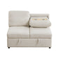 9630BE*42LRC - (4)Sectional with Right Chaise, Pull-out Bed, Hidden Storages and Shelves, Charging Ports