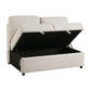 9630BE*3LC2R - (3)Sectional with Left Chaise, Pull-out Bed, Hidden Storages  and Shelves, Charging Ports