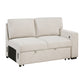 9630BE*3LC2R - (3)Sectional with Left Chaise, Pull-out Bed, Hidden Storages  and Shelves, Charging Ports