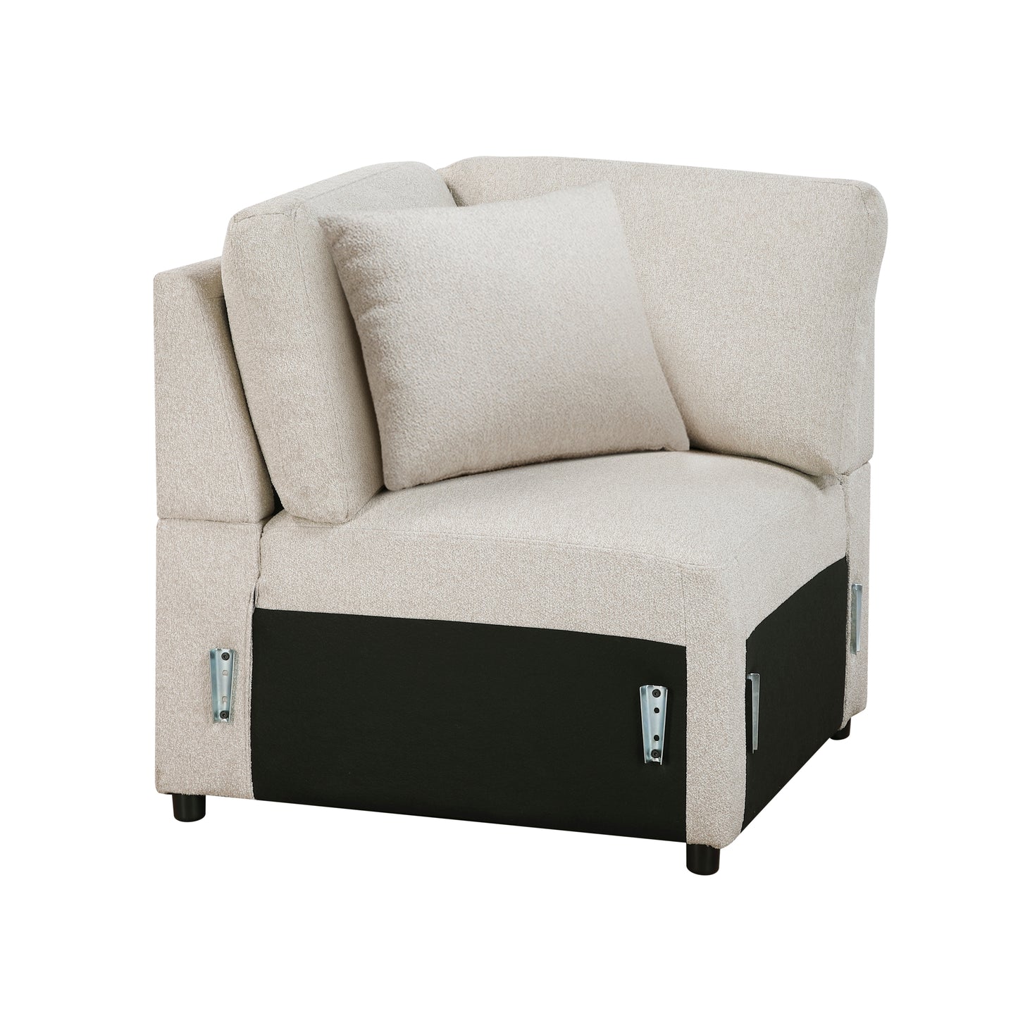9630BE*4LC2R - (4)Sectional with Left Chaise, Pull-out Bed, Hidden Storages and Shelves, Charging Ports