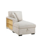 9630BE*3LC2R - (3)Sectional with Left Chaise, Pull-out Bed, Hidden Storages  and Shelves, Charging Ports