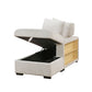 9630BE*42LRC - (4)Sectional with Right Chaise, Pull-out Bed, Hidden Storages and Shelves, Charging Ports