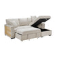 9630BE*22LRC - (2)Sectional with Right Chaise, Pull-out Bed, Hidden Storage and Shelves, Charging Ports