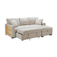 9630BE*22LRC - (2)Sectional with Right Chaise, Pull-out Bed, Hidden Storage and Shelves, Charging Ports