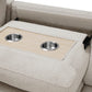 9630BE*4LC2R - (4)Sectional with Left Chaise, Pull-out Bed, Hidden Storages and Shelves, Charging Ports