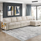 9630BE*32LRC - (3)Sectional with Right Chaise, Pull-out Bed, Hidden Storages and Shelves, Charging Ports