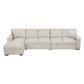 9630BE*3LC2R - (3)Sectional with Left Chaise, Pull-out Bed, Hidden Storages  and Shelves, Charging Ports