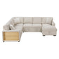 9630BE*42LRC - (4)Sectional with Right Chaise, Pull-out Bed, Hidden Storages and Shelves, Charging Ports
