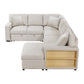 9630BE*42LRC - (4)Sectional with Right Chaise, Pull-out Bed, Hidden Storages and Shelves, Charging Ports