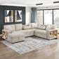 9630BE*4LC2R - (4)Sectional with Left Chaise, Pull-out Bed, Hidden Storages and Shelves, Charging Ports