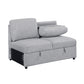 9630GY*3LC2R - (3)Sectional with Left Chaise, Pull-out Bed Hidden Storages and Shelves, Charging Ports