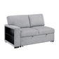 9630GY*22LRC - (2)Sectional with Right Chaise, Pull-out Bed, Hidden Storage and Shelves, Charging Ports