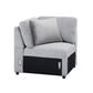 9630GY*42LRC - (4)Sectional with Right Chaise, Pull-out Bed, Hidden Storages and Shelves, Charging Ports