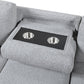 9630GY*32LRC - (3)Sectional with Right Chaise, Pull-out Bed, Hidden Storages and Shelves, Charging Ports