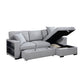 9630GY*22LRC - (2)Sectional with Right Chaise, Pull-out Bed, Hidden Storage and Shelves, Charging Ports