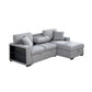 9630GY*22LRC - (2)Sectional with Right Chaise, Pull-out Bed, Hidden Storage and Shelves, Charging Ports