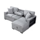 9630GY*22LRC - (2)Sectional with Right Chaise, Pull-out Bed, Hidden Storage and Shelves, Charging Ports