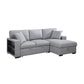 9630GY*22LRC - (2)Sectional with Right Chaise, Pull-out Bed, Hidden Storage and Shelves, Charging Ports