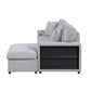 9630GY*22LRC - (2)Sectional with Right Chaise, Pull-out Bed, Hidden Storage and Shelves, Charging Ports