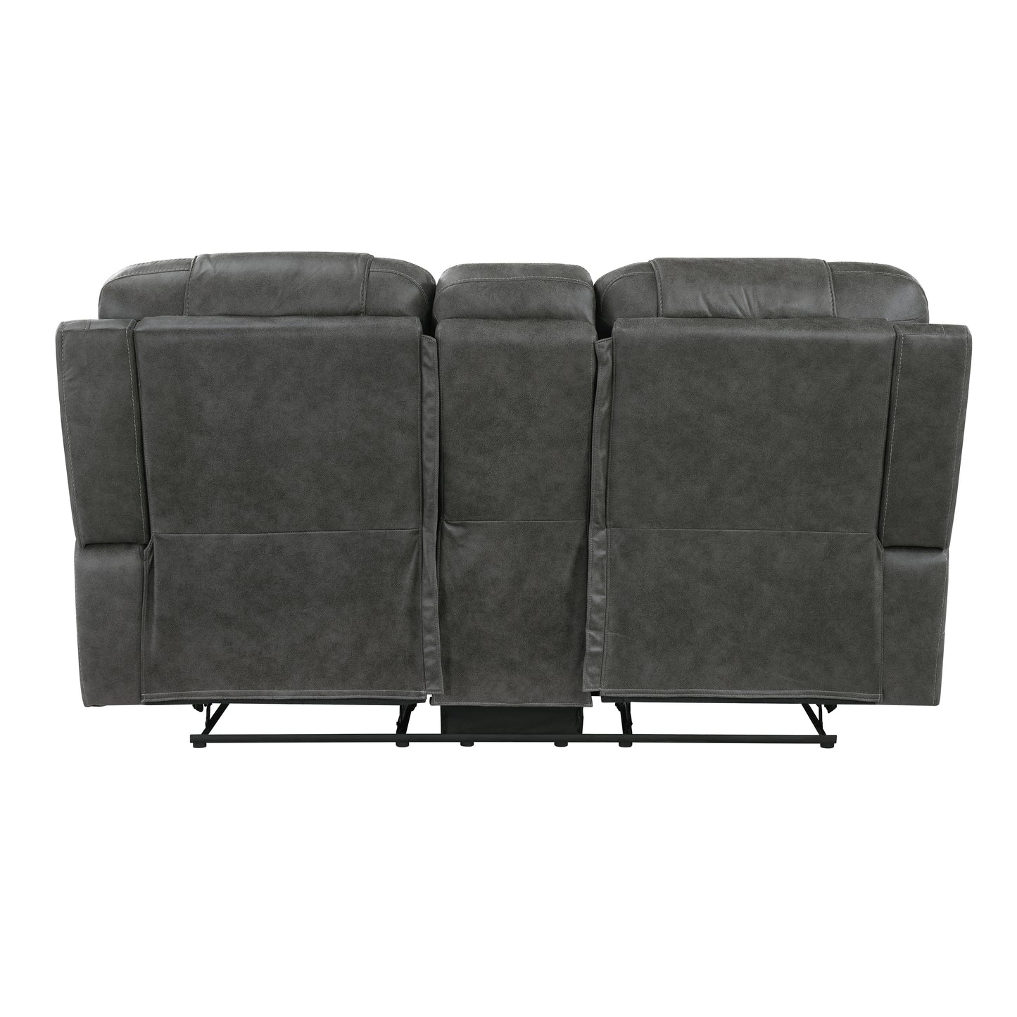 9634DGY-2 - Double Reclining Love Seat with Center Console