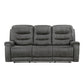 9634DGY*2 - 2pc Set: Sofa, Love