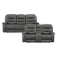 9634DGY*2 - 2pc Set: Sofa, Love