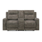 9635BR*2 - 2pc Set: Sofa, Love