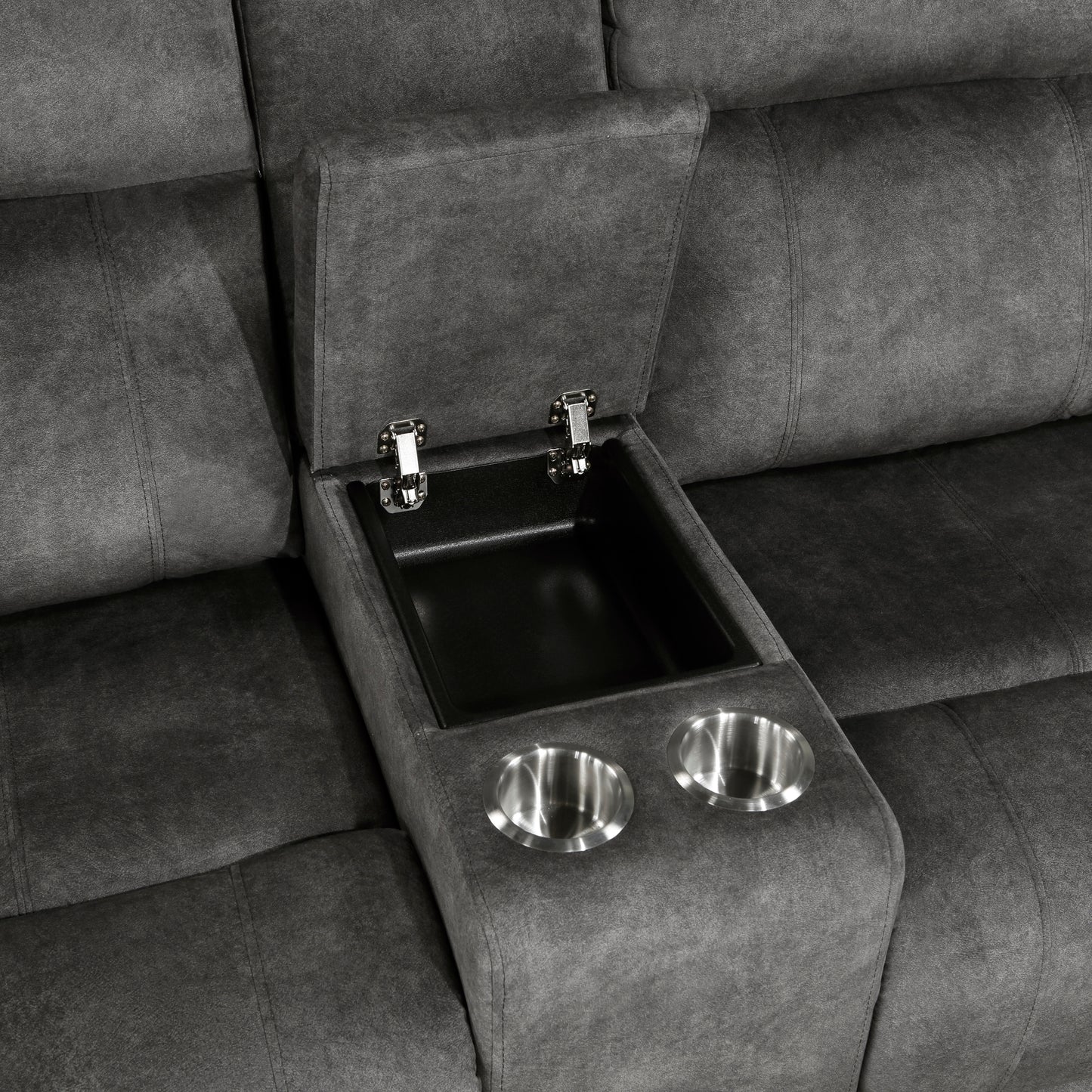 9635DG-2 - Double Reclining Love Seat with Center Console