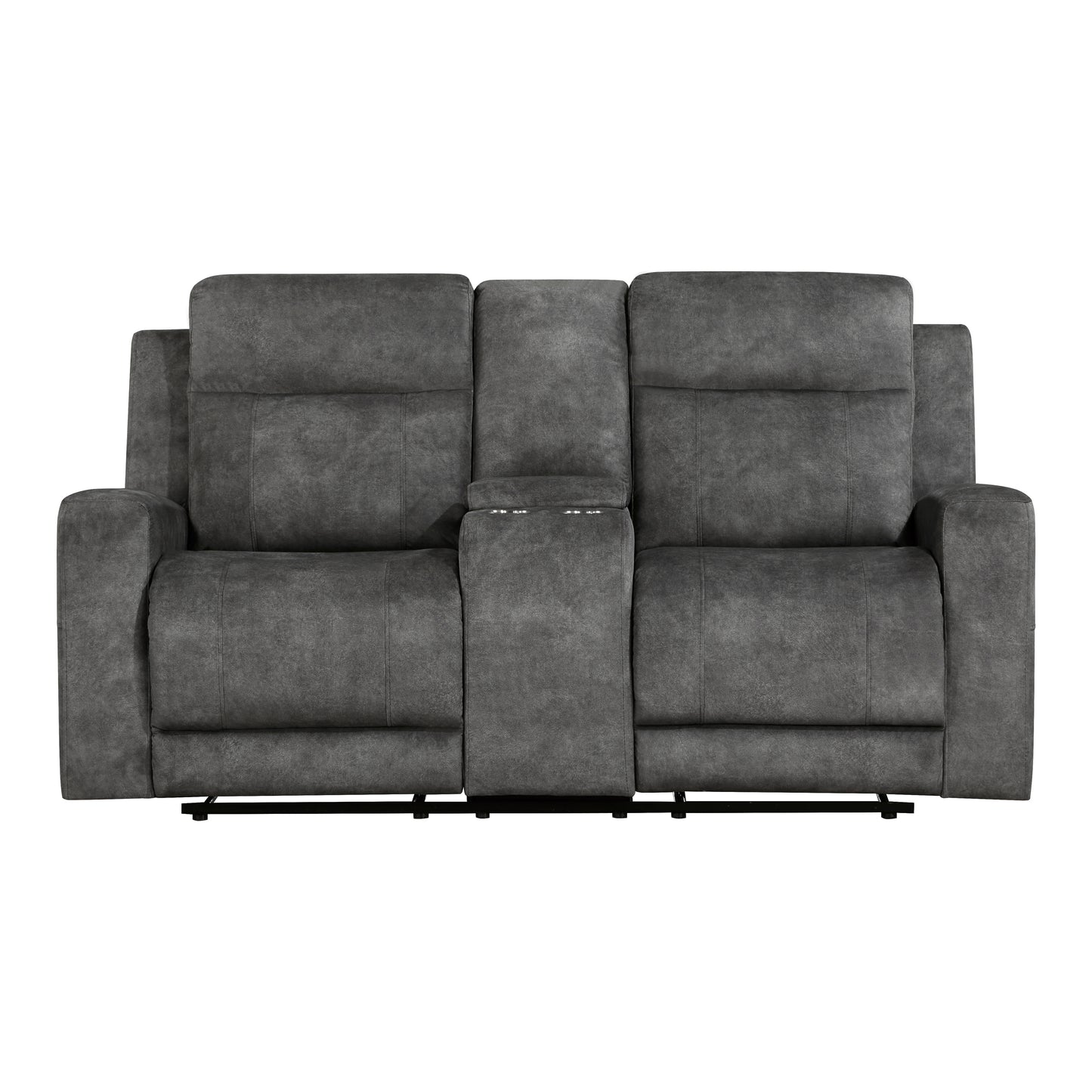 9635DG-2 - Double Reclining Love Seat with Center Console