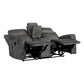 9635DG-2 - Double Reclining Love Seat with Center Console