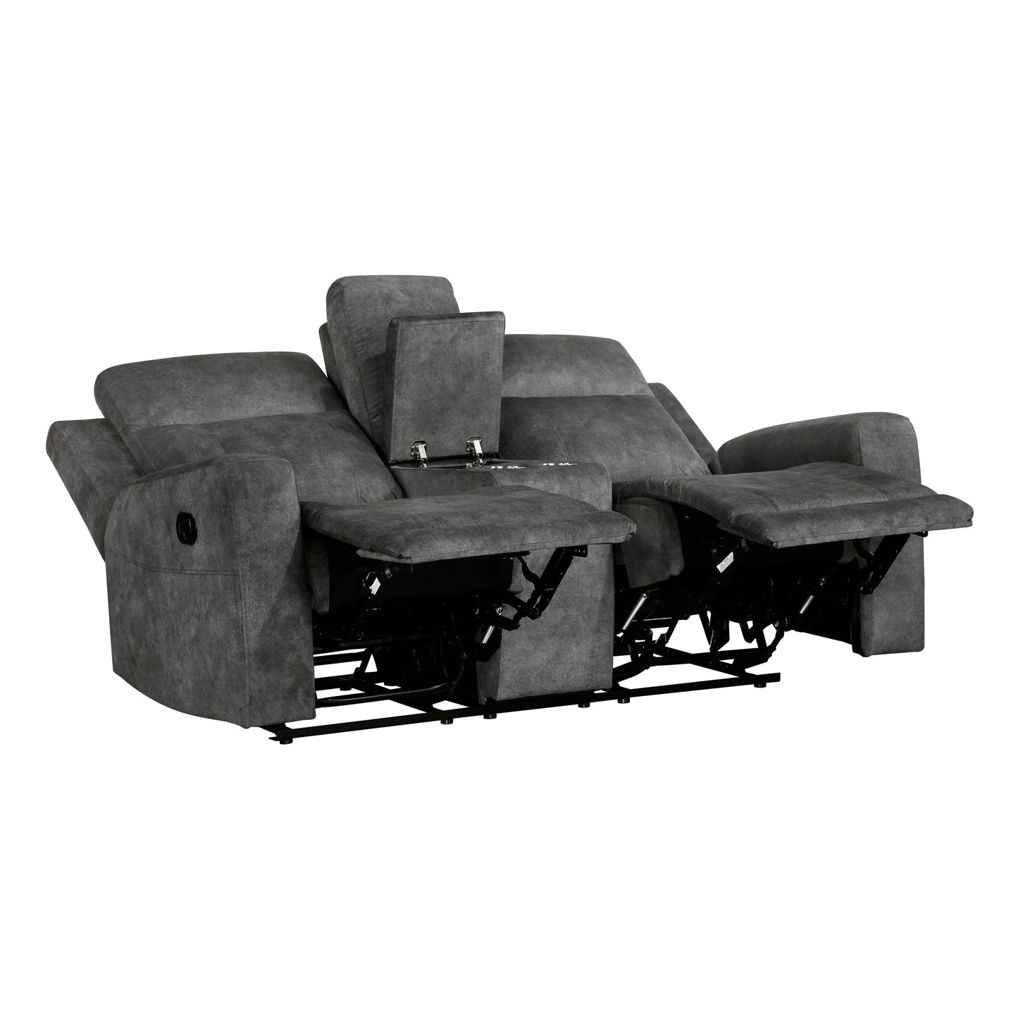 9635DG-2 - Double Reclining Love Seat with Center Console