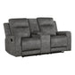 9635DG-2 - Double Reclining Love Seat with Center Console