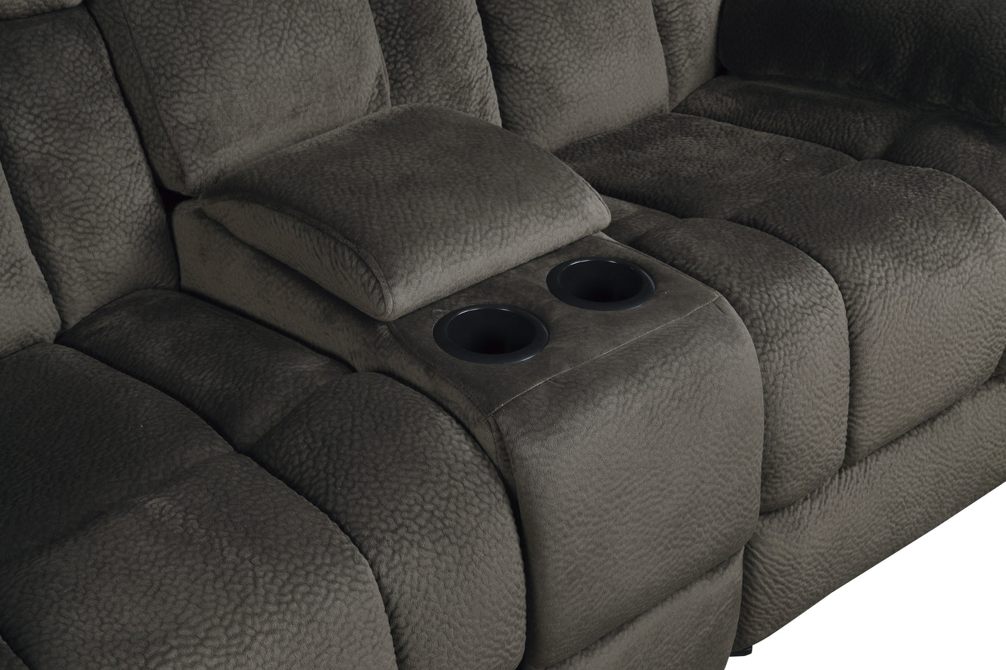 9636-2 - Double Glider Reclining Love Seat with Center Console
