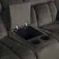 9636-2 - Double Glider Reclining Love Seat with Center Console