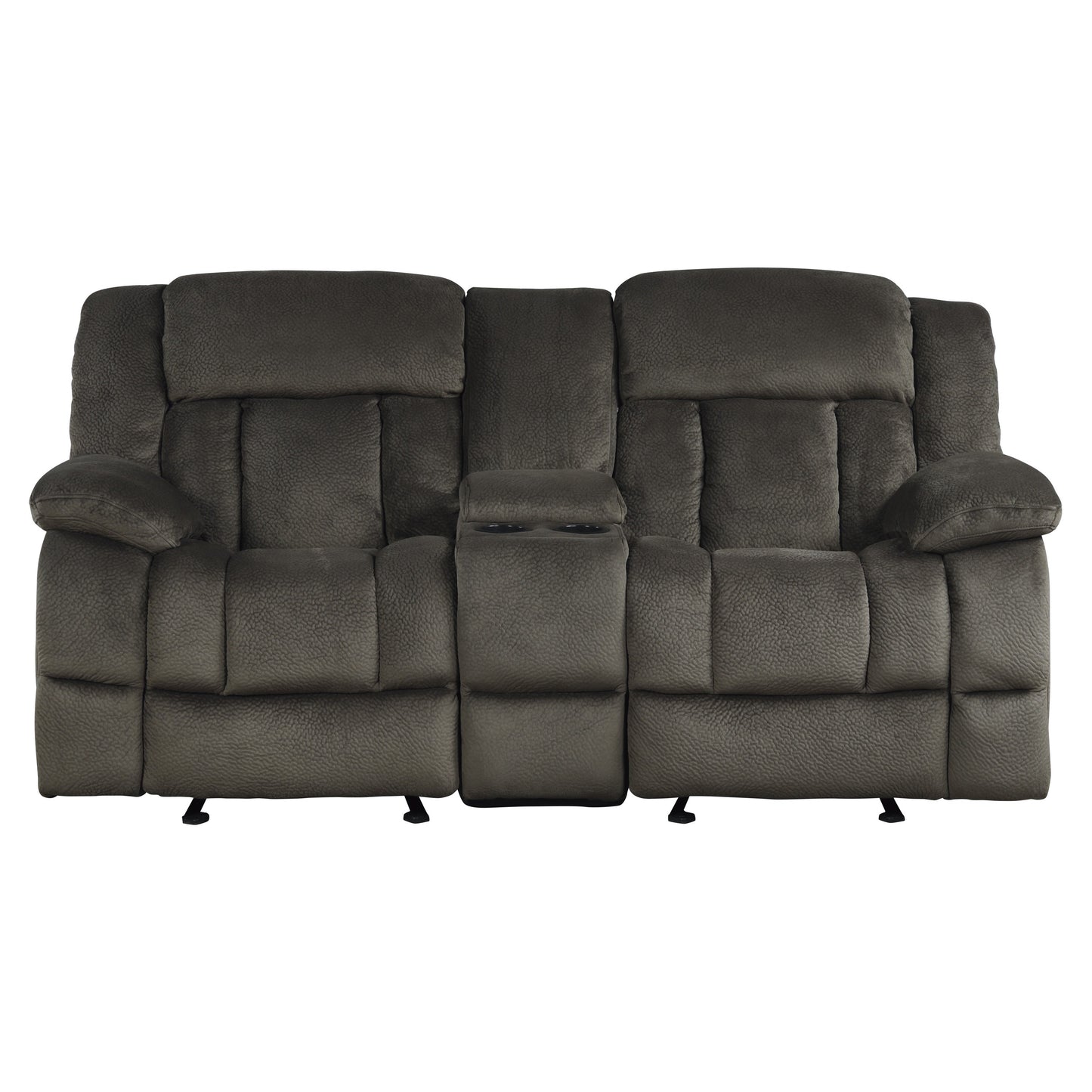 9636-2 - Double Glider Reclining Love Seat with Center Console