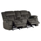 9636-2 - Double Glider Reclining Love Seat with Center Console