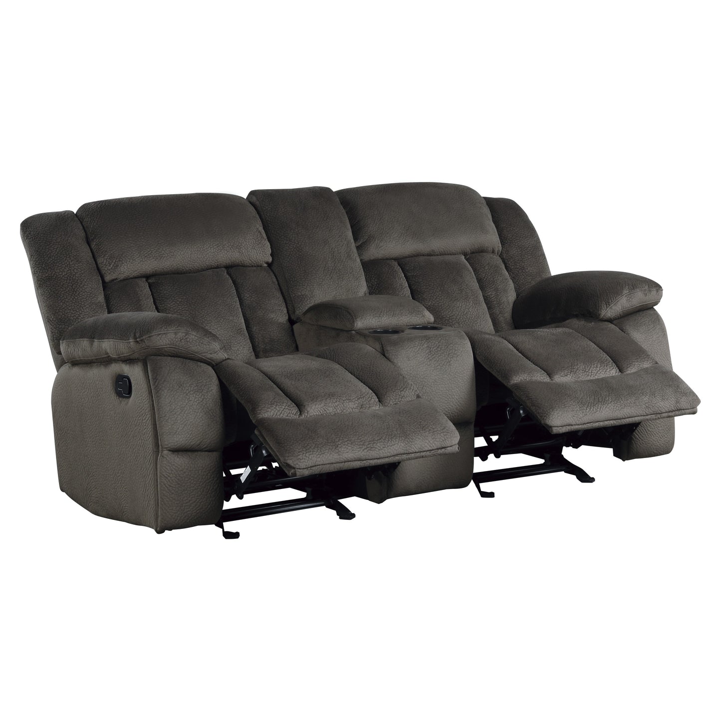 9636-2 - Double Glider Reclining Love Seat with Center Console
