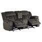 9636-2 - Double Glider Reclining Love Seat with Center Console