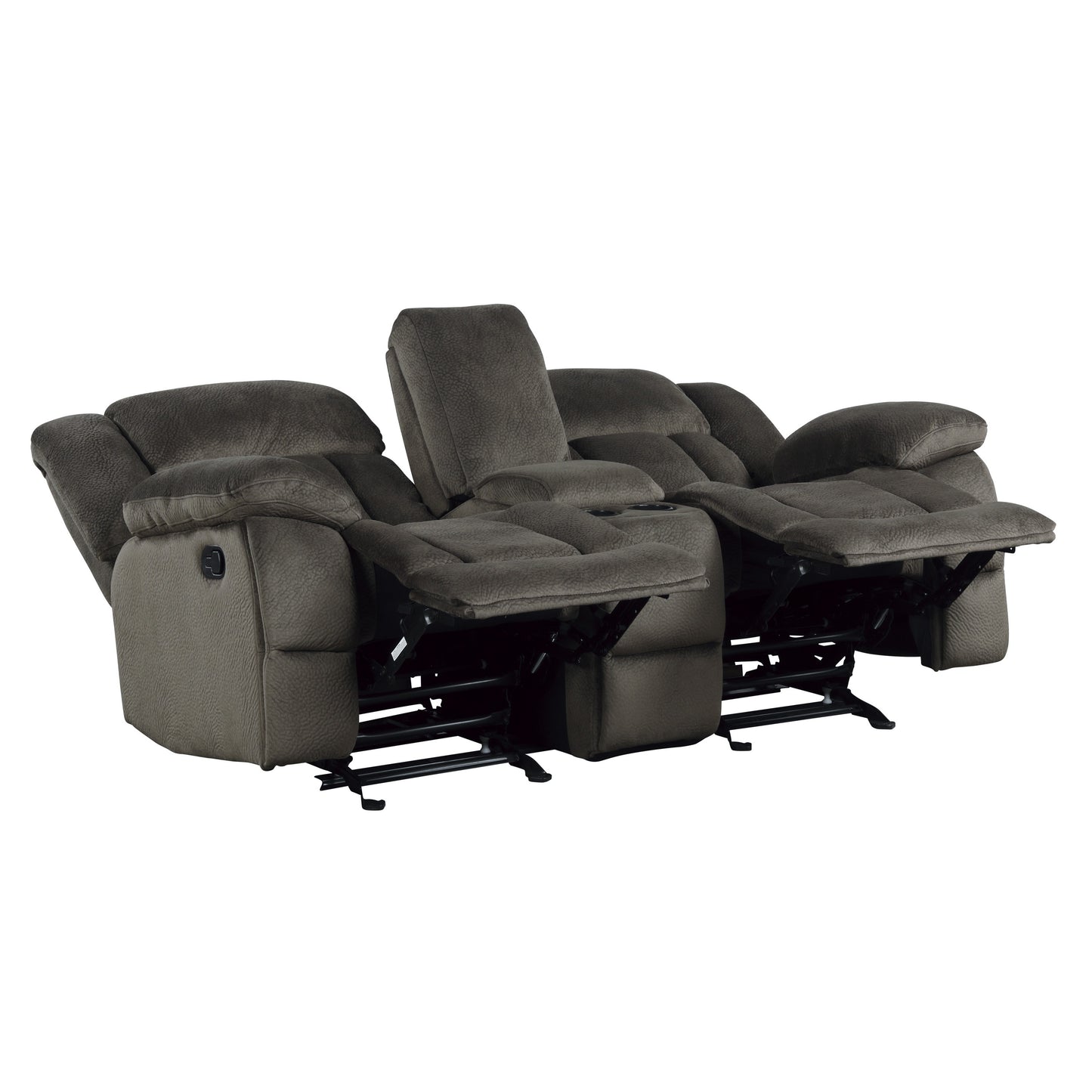 9636-2 - Double Glider Reclining Love Seat with Center Console