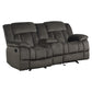 9636-2 - Double Glider Reclining Love Seat with Center Console